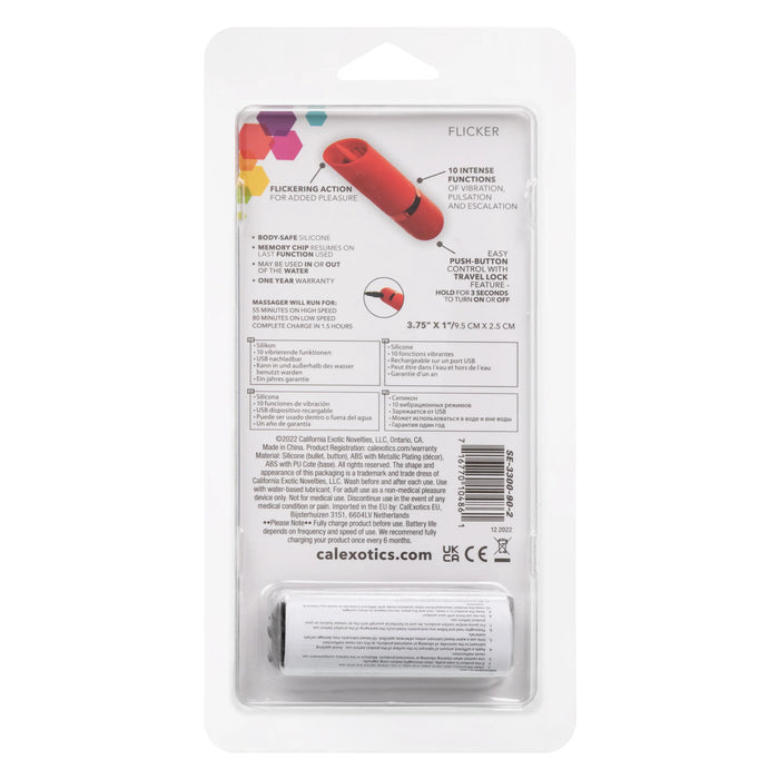 Kyst Rechargeable Silicone Tongue Clitoral Stimulator - Red