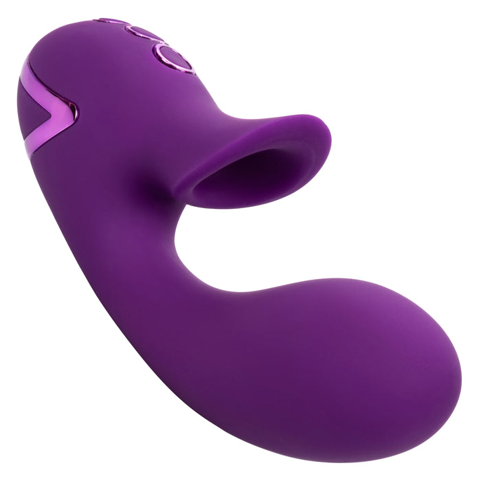 California Dreaming Huntington Beach Heartbreaker Rechargeable Silicone Stimulator - Purple