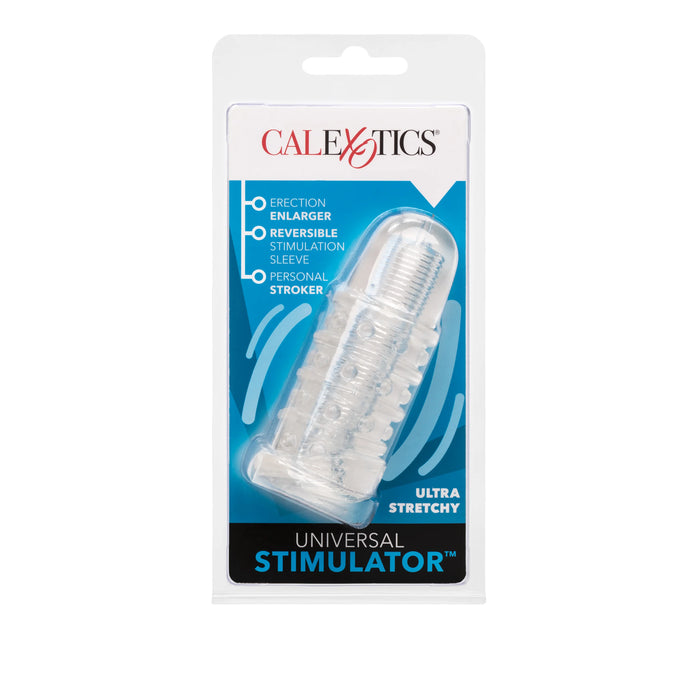 Universal Stimulator Multi Purpose Sleeve And Masturbator Reversible 4.5 Inch Clear