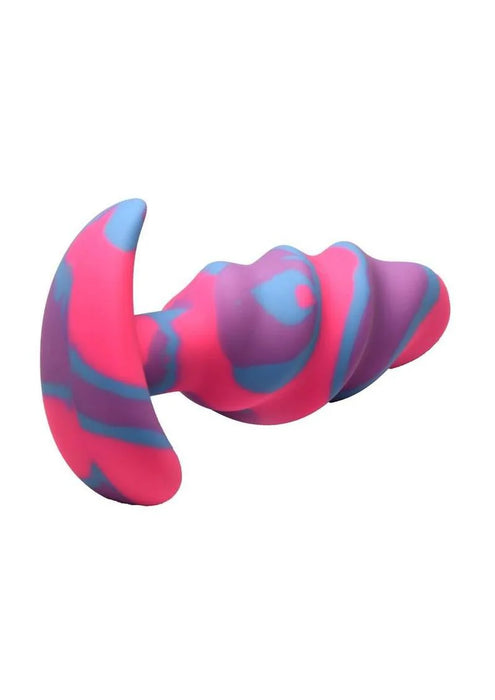 Creature Cocks Unicorn Swirl Silicone Butt Plug - Premium Body-Safe Anal Toy