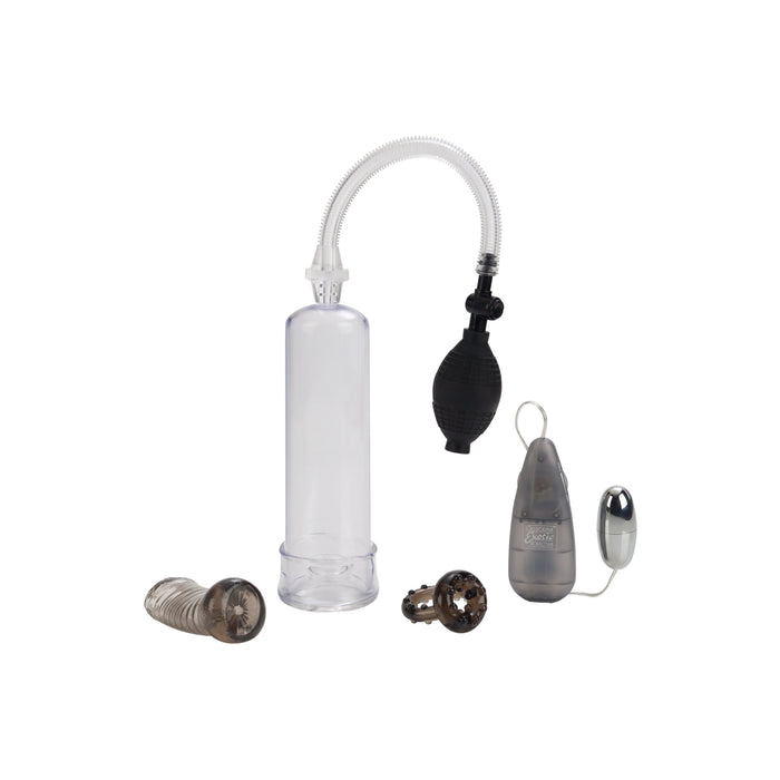Optimum Series Sta-Hard Erecotor Set Penis Pump - Clear