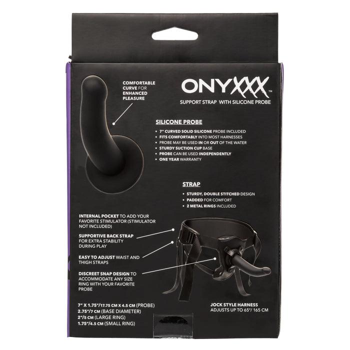 Onyxxx Support Strap with Silicone Probe - Black