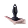 Snuggy Flapping Anal Plug Vibrator - Black