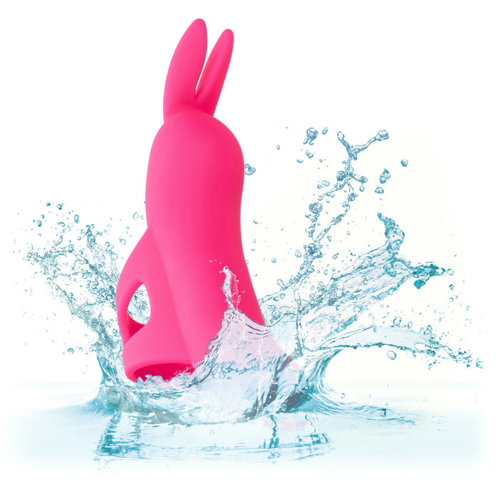 Neon Vibes The Flirty Vibe Rechargeable Silicone Finger Vibrator - Pink