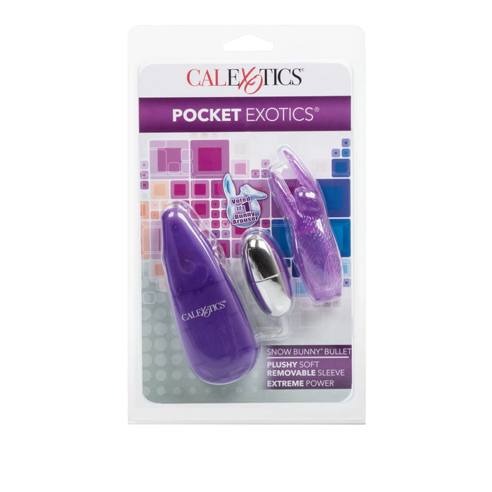 Pocket Exotics Snow Bunny Bullet 4in - Purple