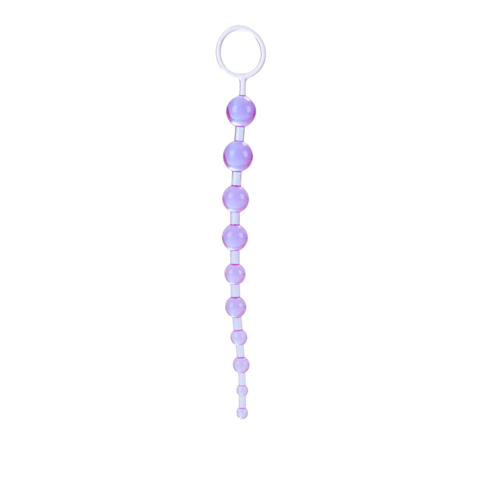 X 10 Anal Beads - Purple