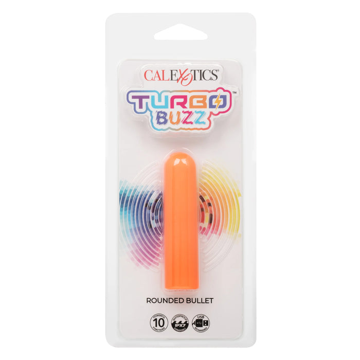 Turbo Buzz Rechargeable Rounded Bullet - Orange