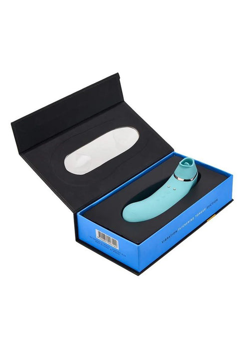 Nu Sensuelle Trinitii Rechargeable Silicone Vibrator - Electric Blue