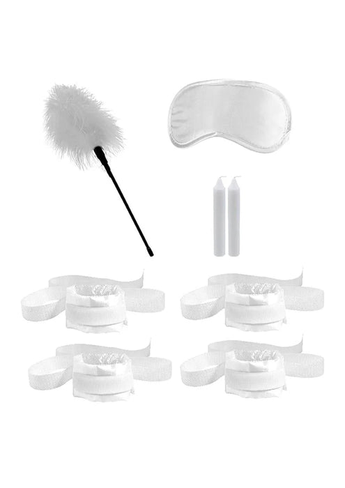 Ouch! Kits Honeymoon Beginners Bondage Kit 5pc - White
