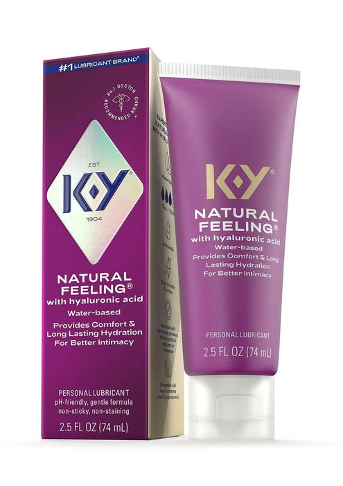 KY NATURAL FEELING W/ HYALURONIC 2.5OZ