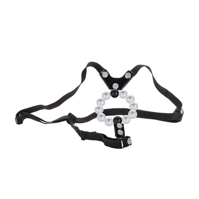 Lovers Thong With Pleasure Pearls Black