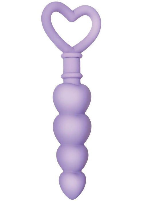 Sweet Treat Silicone Anal Beads - Purple