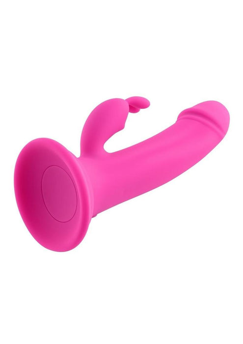 Somebunny to Love Rechargeable Silicone Rabbit Vibrator - Pink