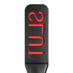 Leather Black ''Slut'' Paddle