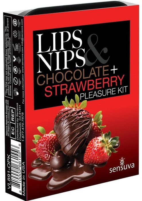 Lips N Nips Pleasure Kit  - Chocolate Strawberry