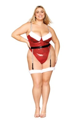 13056X SANTA TEDDY & GARTER BELT